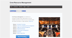 Desktop Screenshot of crewresourcemanagement.net